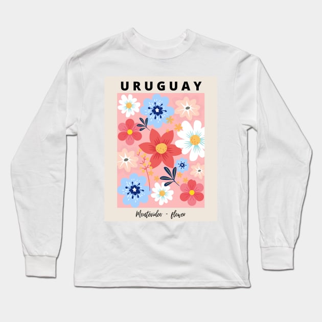 Ilustración Uruguay Giovanna Gil Alves Long Sleeve T-Shirt by Giovanna Gil Alves